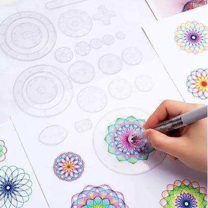 Obrázek z Sada kreslicích šablon - spirograf