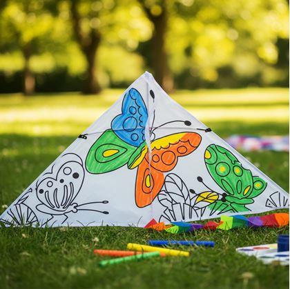 Obrázek z Létající drak k vybarvení - motýlci