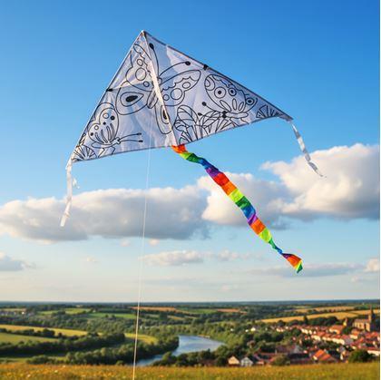 Obrázek z Létající drak k vybarvení - motýlci