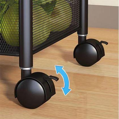 Obrázek z Pojízdný organizér se 3 košíky - 2. jakost