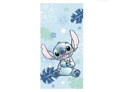 Obrázek z Dětská froté osuška Lilo a Stitch Blue 70x140 cm