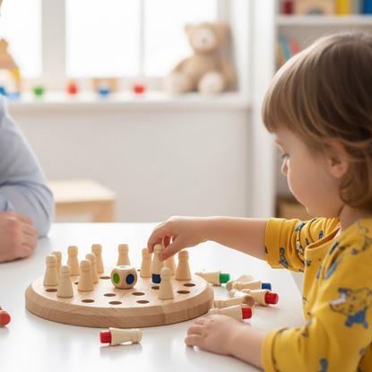 Obrázek Paměťová hra pro děti - dřevěné šachy