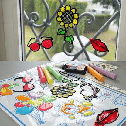 Obrázek Barvy na sklo s předlohou