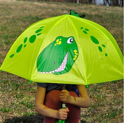 Obrázek z Dětský 3D deštník - dinosaurus