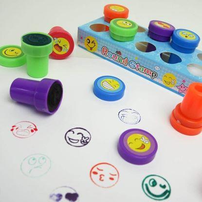 Obrázek Dětská razítka smajlíci - 10 ks