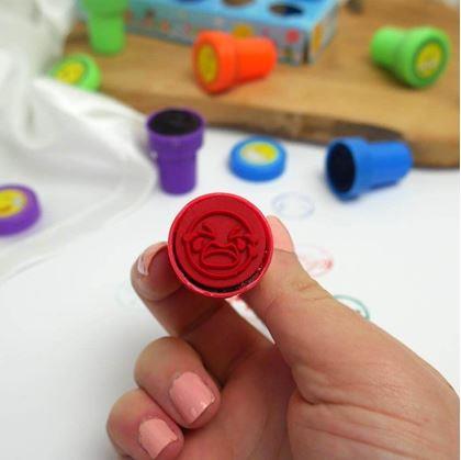 Obrázek z Dětská razítka smajlíci - 10 ks