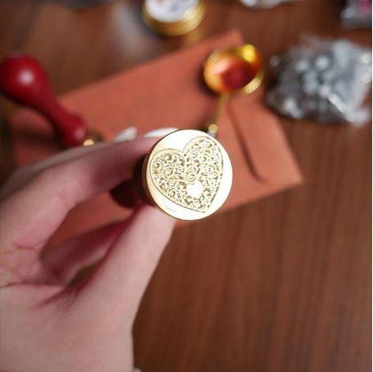 Obrázek z Dárková sada na výrobu pečetí - srdíčko