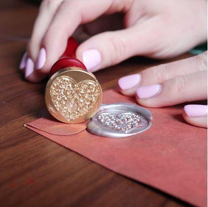 Obrázek z Dárková sada na výrobu pečetí - srdíčko