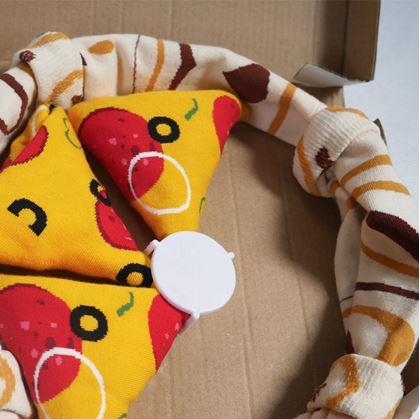 Obrázek z Sada 4 párů ponožek - pizza