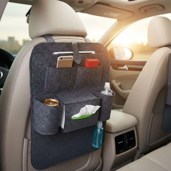 Obrázek z Pořadač na sedačku do auta - tmavě šedý