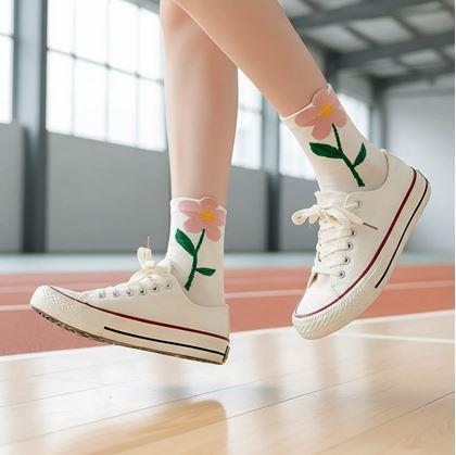 Obrázek z Ponožky s květy