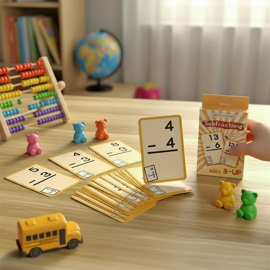 Obrázek z Sada matematických kartiček 36 ks  - odčítání