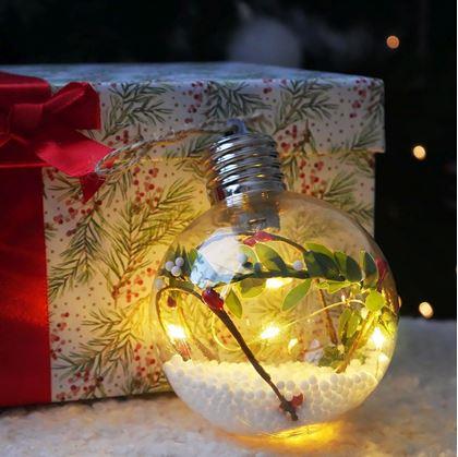 Obrázek z Vánoční LED svítící koule na stromeček - girlanda