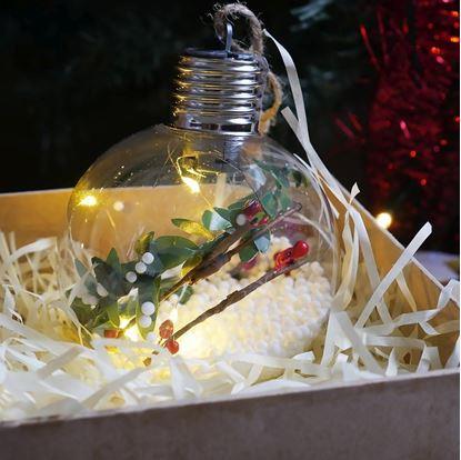 Obrázek Vánoční LED svítící koule na stromeček