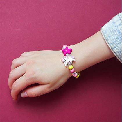 Obrázek z Sada náhrdelník a náramek z dřevěných korálků