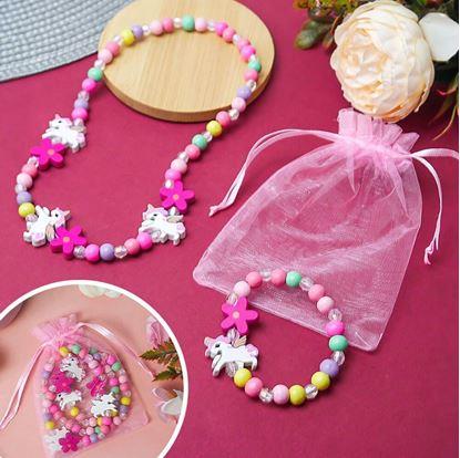 Obrázek Sada náhrdelník a náramek z dřevěných korálků