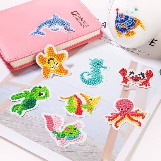 Obrázek z Diamantové malování pro děti samolepky - mořský svět