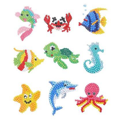 Obrázek z Diamantové malování pro děti samolepky - mořský svět