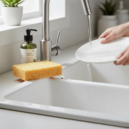 Obrázek z Přírodní eko houbička na nádobí