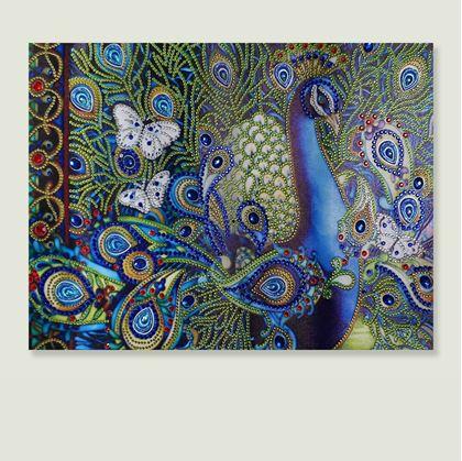 Obrázek z Diamantové malování deluxe - páv