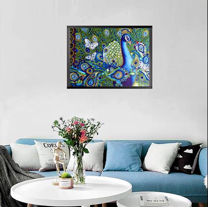 Obrázek z Diamantové malování deluxe - páv