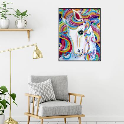 Obrázek z Diamantové malování deluxe - jednorožec