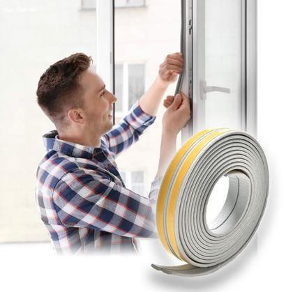 Obrázek z Samolepící těsnění do oken a dveří 2,5 m - šedé