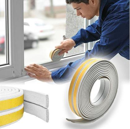 Obrázek z Samolepící těsnění do oken a dveří - šedé