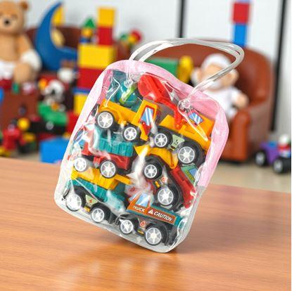 Obrázek Sada 6 natahovacích autíček v průhledné tašce