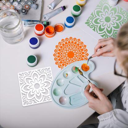 Obrázek Šablony pro malování mandal 10 ks