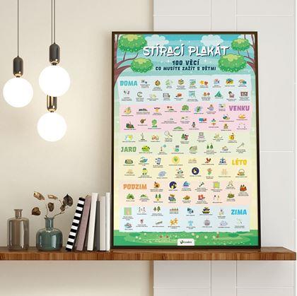 Obrázek z Stírací plakát - 100 věcí co musíte zažít s dětmi