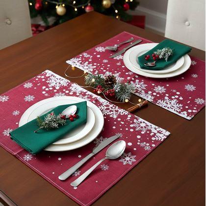 Obrázek z Vánoční prostírání - vločky