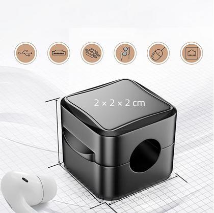 Obrázek z Magnetické nalepovací držáky na kabely 6 ks