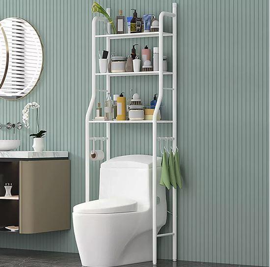 Obrázek z Policový regál nad toaletu - bílý