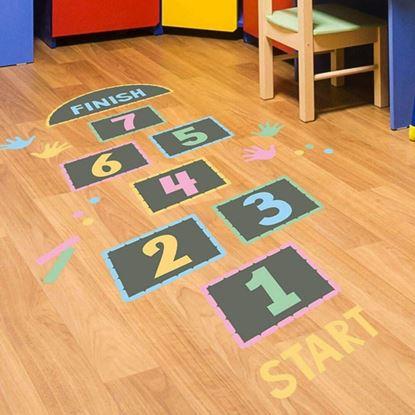 Obrázek Samolepky na podlahu - skákací panák