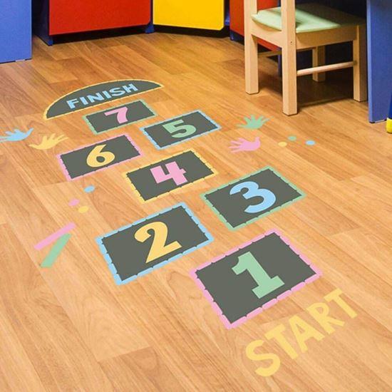 Obrázek z Samolepky na podlahu - skákací panák