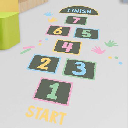 Obrázek z Samolepky na podlahu - skákací panák