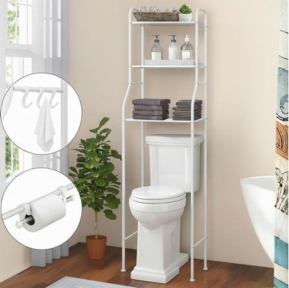 Obrázek z Policový regál nad toaletu - bílý