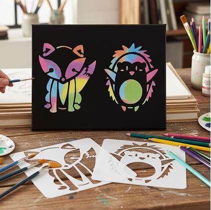 Obrázek z Šablony zvířátek na malování 13x13 cm 12 ks