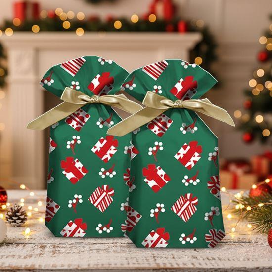 Obrázek z Dárkové sáčky s mašlí 10 ks - L