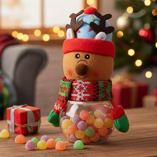 Obrázek z Vánoční dóza na sladkosti - sobík