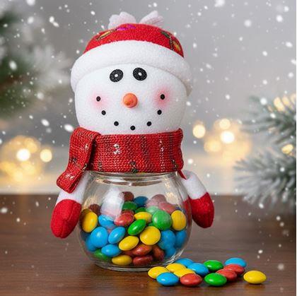 Obrázek z Vánoční dóza na sladkosti - sněhulák
