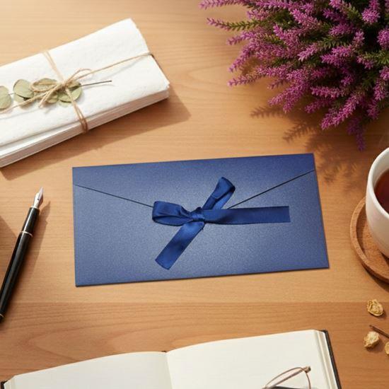 Obrázek z Dárková obálka se stuhou - modrá