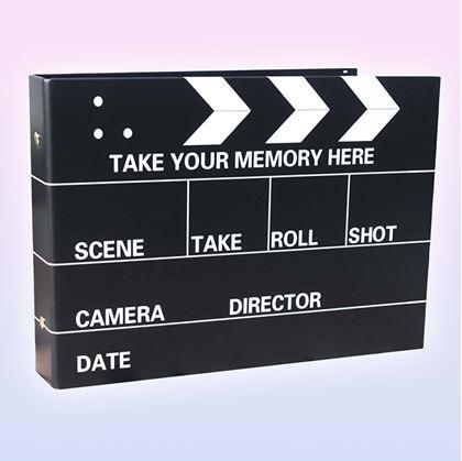Obrázek z Zážitkový deník/fotoalbum filmová klapka + kreativní sada samolepek