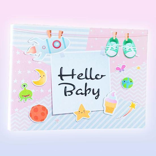 Obrázek z Zážitkový deník/dětské fotoalbum + kreativní sada samolepek