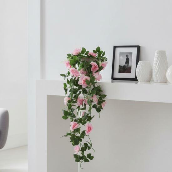 Obrázek z Umělá převislá květina 90 cm - růžová