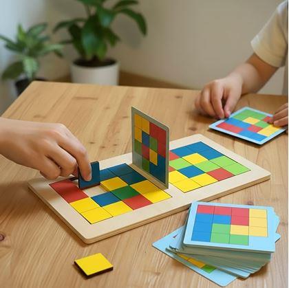 Obrázek z Dřevěná hra tangram pro dva