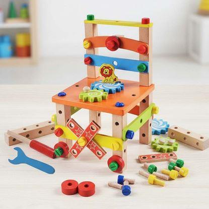 Obrázek Dřevěná vzdělávací židlička