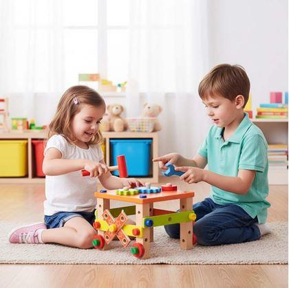 Obrázek z Dřevěná vzdělávací židlička