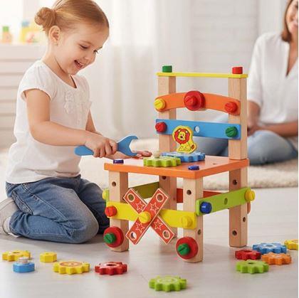 Obrázek z Dřevěná vzdělávací židlička